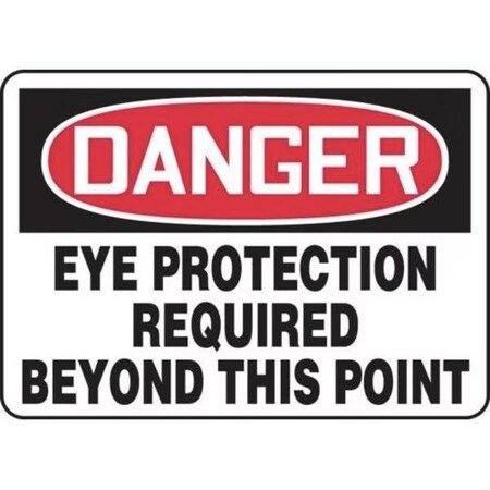 Accuform OSHA DANGER SAFETY SIGN EYE FRMPPE008XP FRMPPE008XP